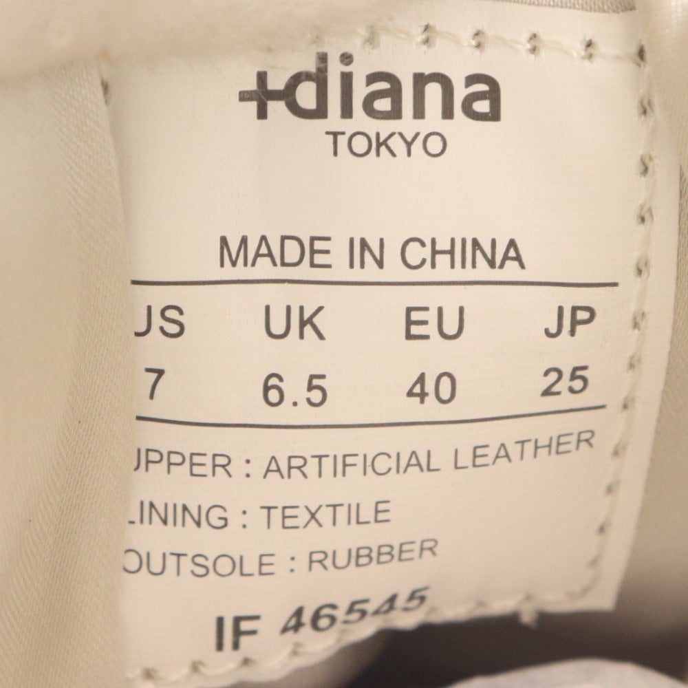 ■ プラスダイアナ スニーカー シューズ IF46545 靴 ローカット ヒールアップ グリッター レディース 25.0cm 箱付き 未使用