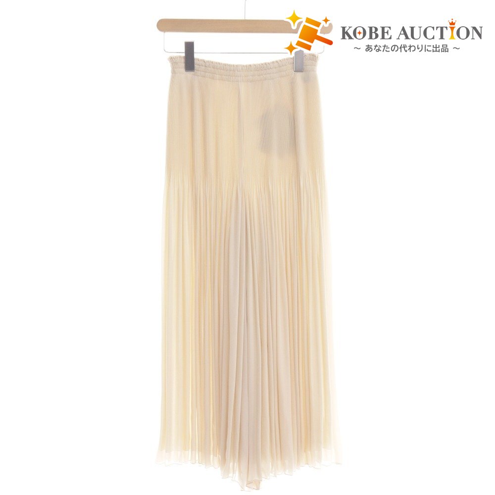 ■ M's Gracie Pants Wide Pants EA-316102 Bottoms Pleated Elastic Waist Women's Size 36 Beige Tag Included Unused