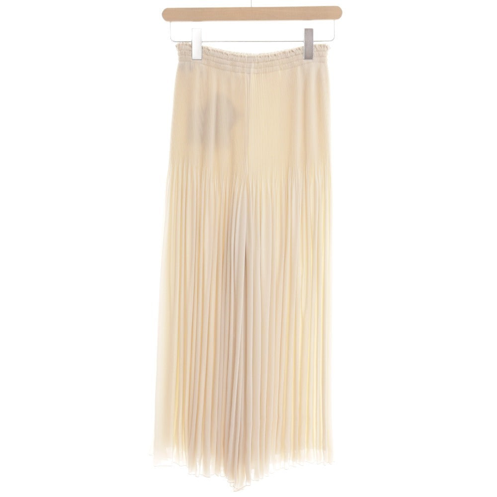 ■ M's Gracie Pants Wide Pants EA-316102 Bottoms Pleated Elastic Waist Women's Size 36 Beige Tag Included Unused