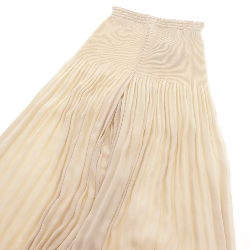 ■ M's Gracie Pants Wide Pants EA-316102 Bottoms Pleated Elastic Waist Women's Size 36 Beige Tag Included Unused