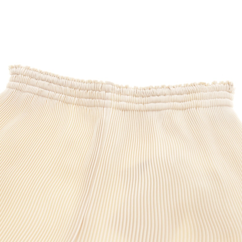 ■ M's Gracie Pants Wide Pants EA-316102 Bottoms Pleated Elastic Waist Women's Size 36 Beige Tag Included Unused