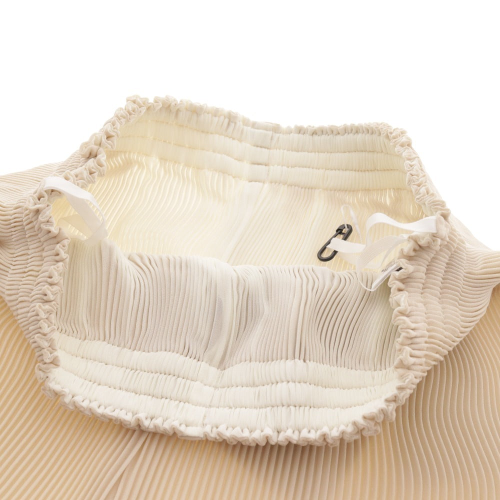 ■ M's Gracie Pants Wide Pants EA-316102 Bottoms Pleated Elastic Waist Women's Size 36 Beige Tag Included Unused