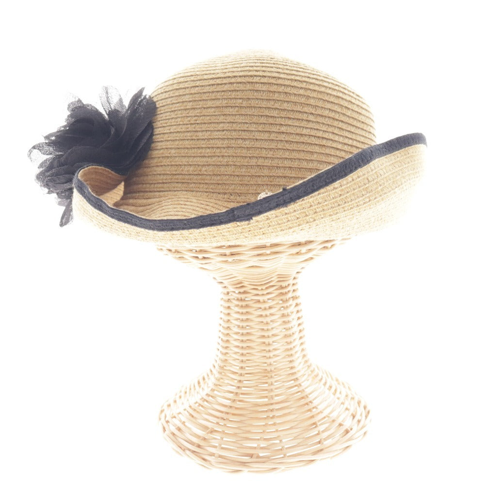 ■ M's Gracie Straw Hat 892301 Corsage Flower Women's Beige Accessories Included Unused