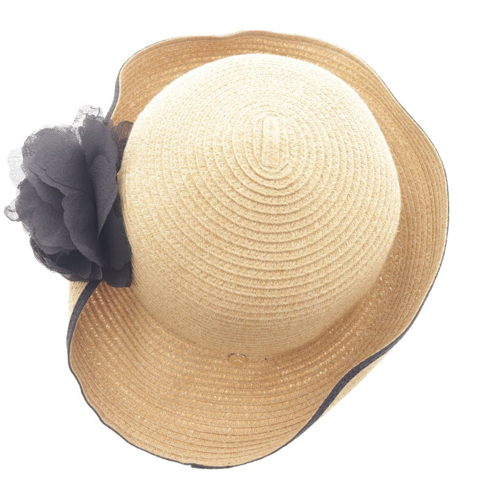 ■ M's Gracie Straw Hat 892301 Corsage Flower Women's Beige Accessories Included Unused