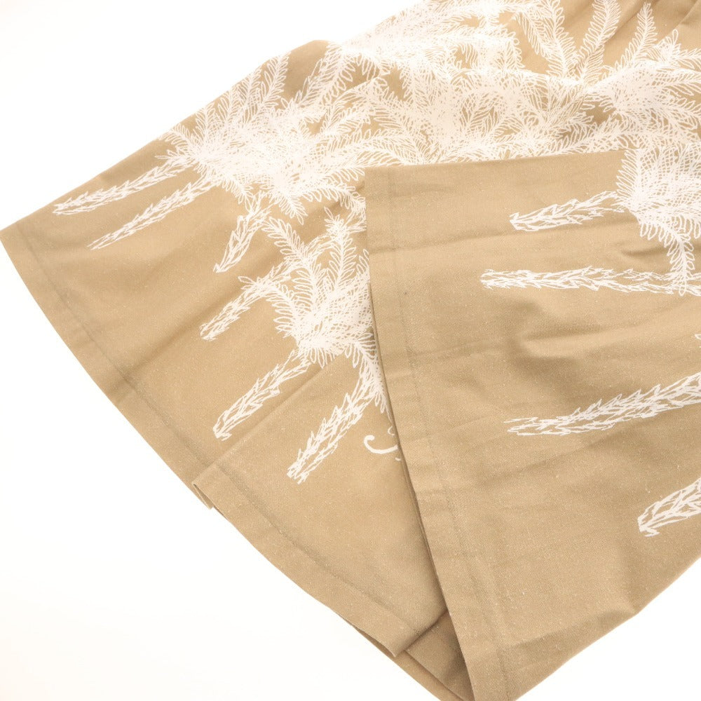 ■ グレースコンチネンタル スカート 0225221023-00 ボトムス プリント 植物 柄 紐 レディース 3-38 ベージュ系 新品 未使用