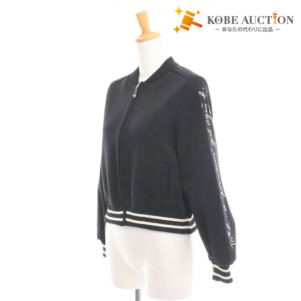 ■ アニエスベー To.b by agnesジップアップ 長袖 5253 WO33 トップス 日本製 ニット レディース UNI(フリー）ブラック タグ付き 未使用