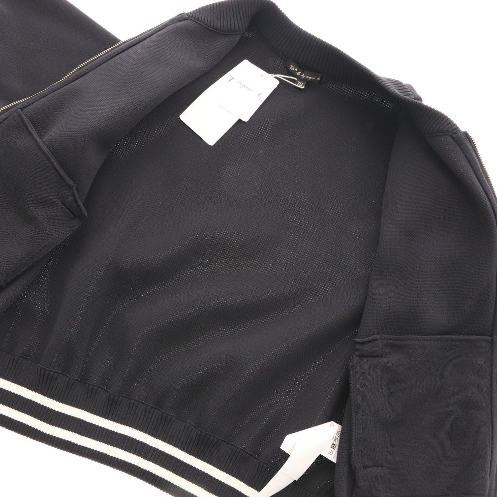 ■ アニエスベー To.b by agnesジップアップ 長袖 5253 WO33 トップス 日本製 ニット レディース UNI(フリー）ブラック タグ付き 未使用