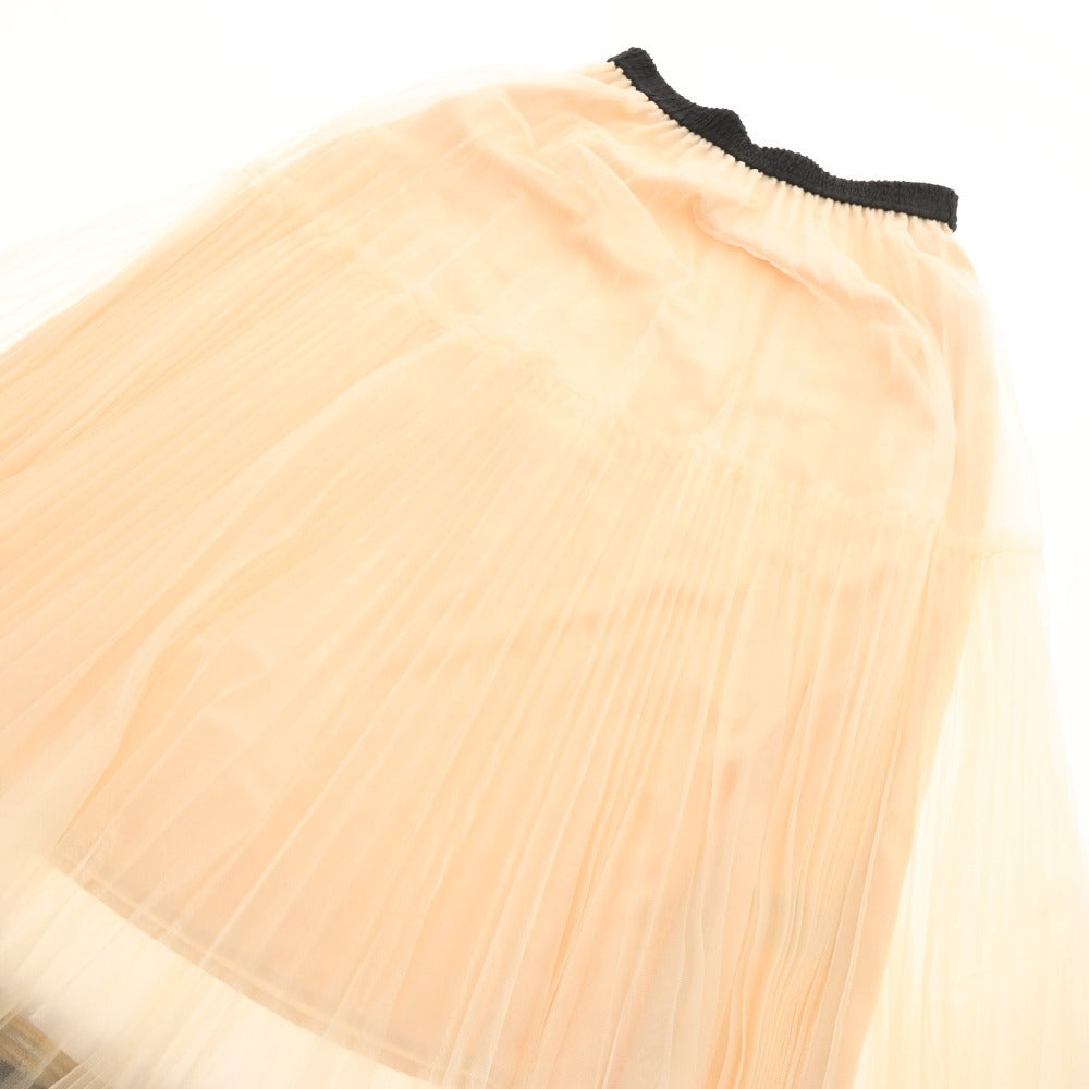 ■ ダイアグラム グレースコンチネンタル スカート 0323421065 チュール プリーツ レディース 36(S相当) アイボリー タグ付き 未使用