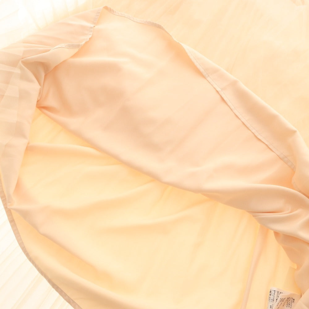 ■ ダイアグラム グレースコンチネンタル スカート 0323421065 チュール プリーツ レディース 36(S相当) アイボリー タグ付き 未使用