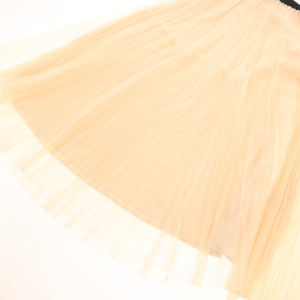 ■ ダイアグラム グレースコンチネンタル スカート 0323421065 チュール プリーツ レディース 36(S相当) アイボリー タグ付き 未使用