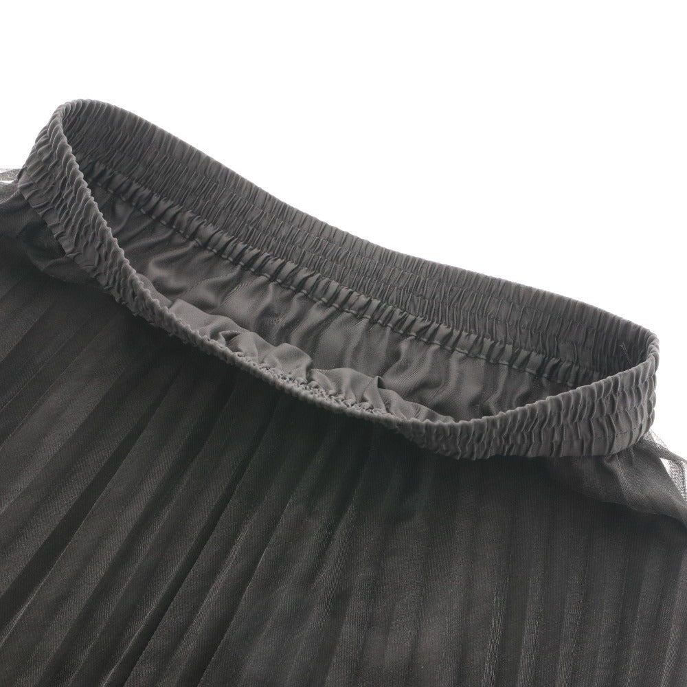 ■ ダイアグラム グレースコンチネンタル スカート 0323421065 チュール プリーツ レディース 36(S相当) ブラック タグ付き 未使用