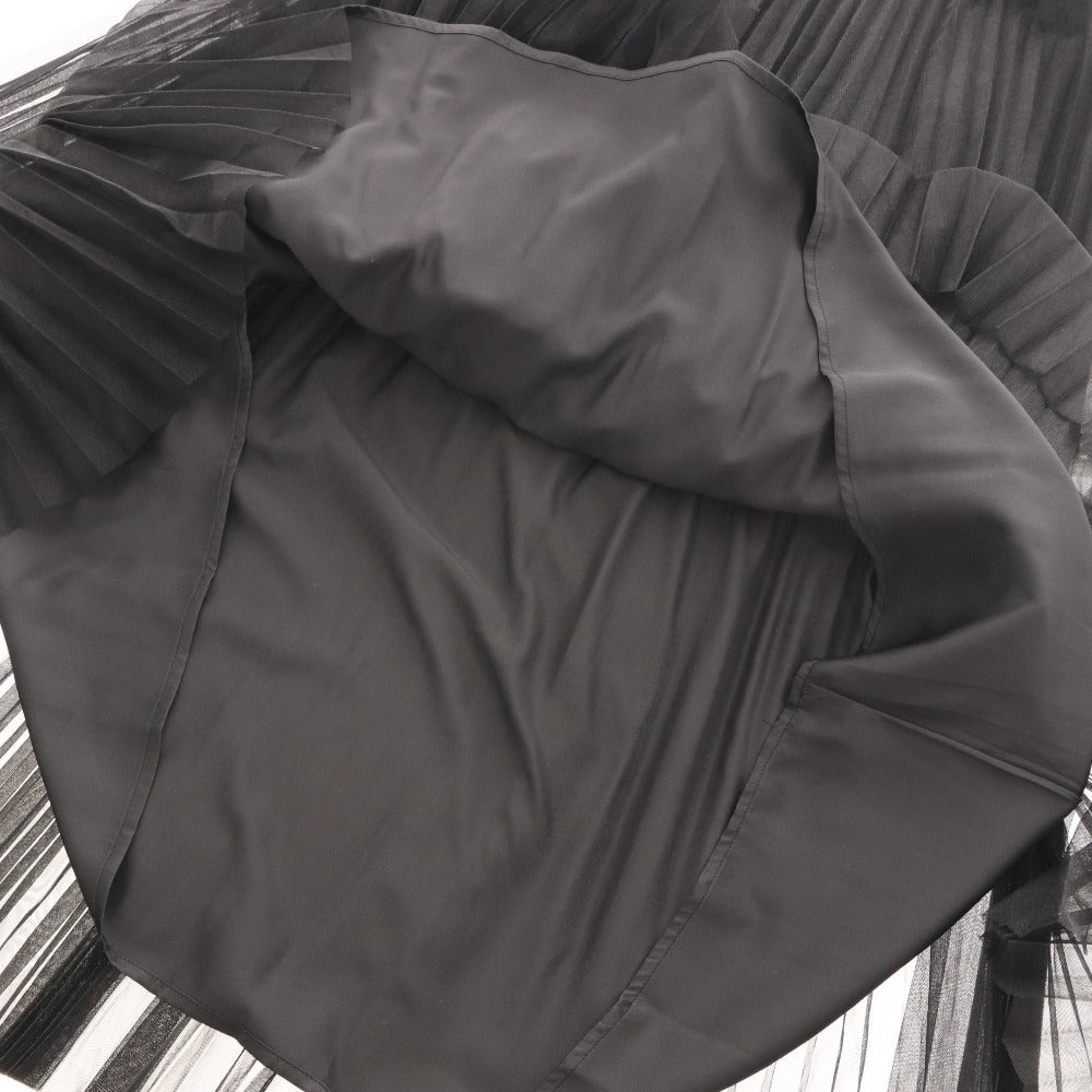 ■ ダイアグラム グレースコンチネンタル スカート 0323421065 チュール プリーツ レディース 36(S相当) ブラック タグ付き 未使用