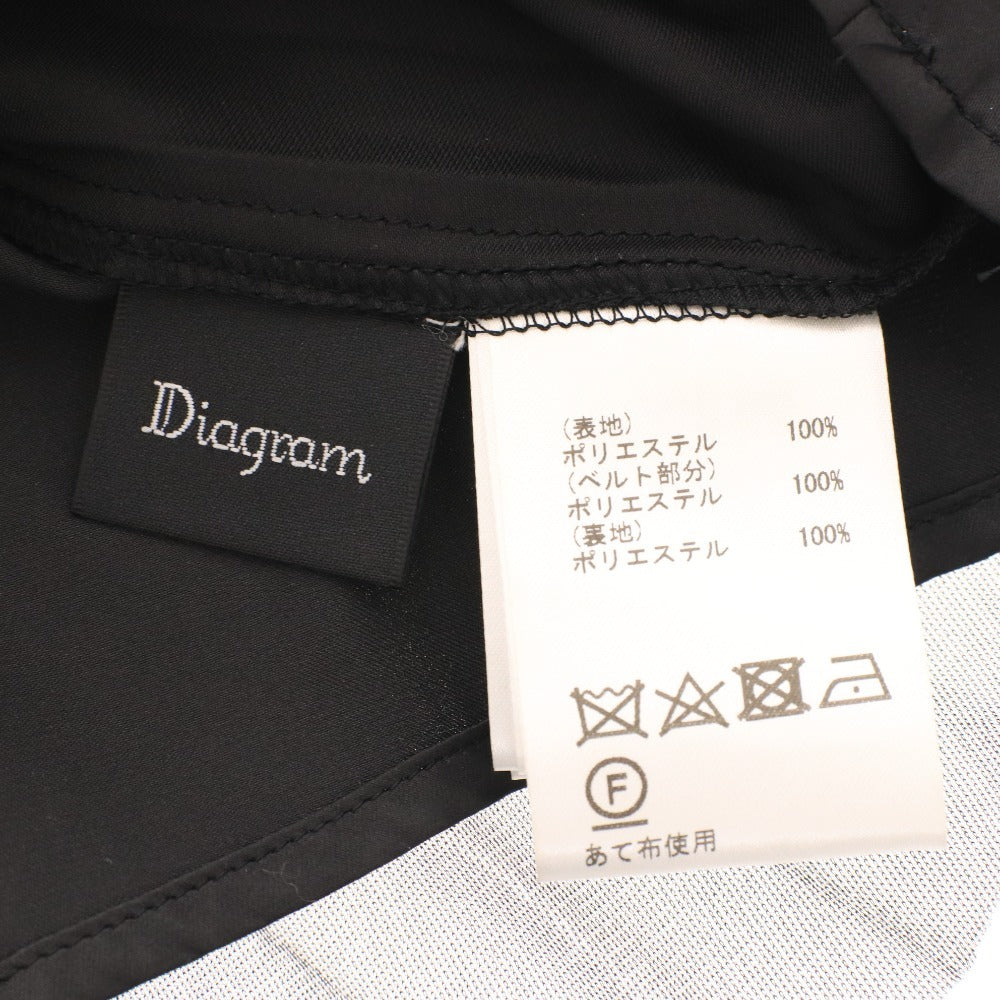 ■ ダイアグラム グレースコンチネンタル スカート 0323421065 チュール プリーツ レディース 36(S相当) ブラック タグ付き 未使用