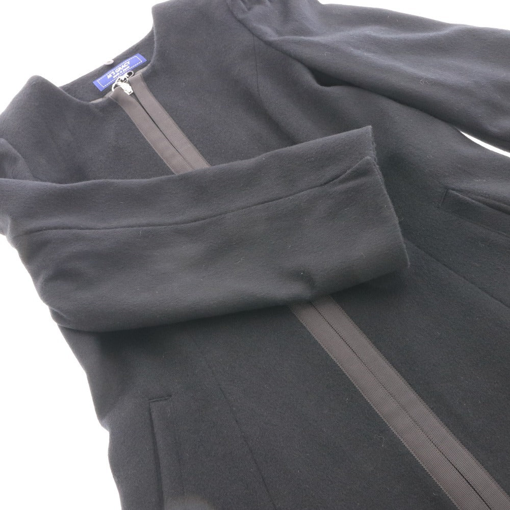 M's Gracie Long-Sleeved Coat, TD-319612, Made in Japan, Faux Fur Hood, Women's, Size 40 (Equivalent to L), Black, Tags Included, Unused