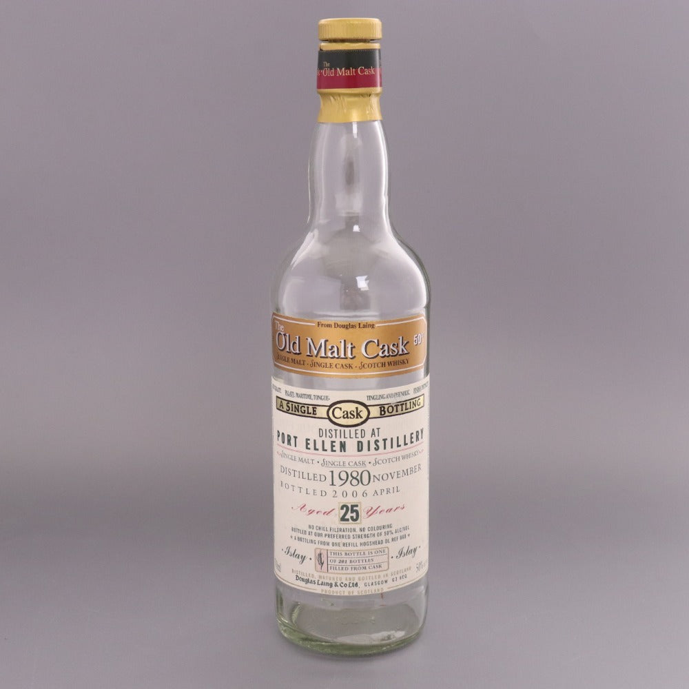 ■ ポートエレン25年 1980-2006 空瓶 オールドモルトカスク 700ml 箱付き