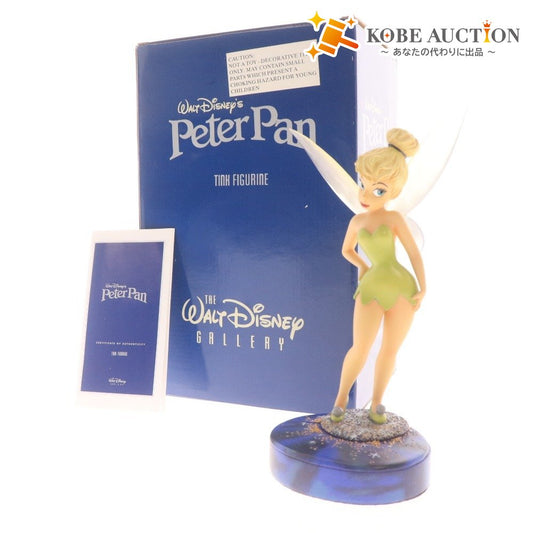 ■ ディズニー フィギュア ティンカーベル 陶器製 アンティーク 小物入れ 付属品付き