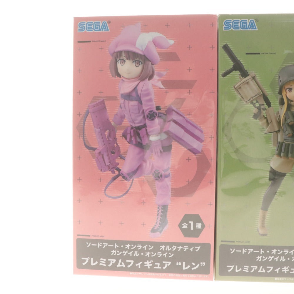 ■ Sword Art Online Alternative Gun Gale Online Premium Figures 3 Types: Ren, Fukaziroh, Pitohui - Unopened, Unused