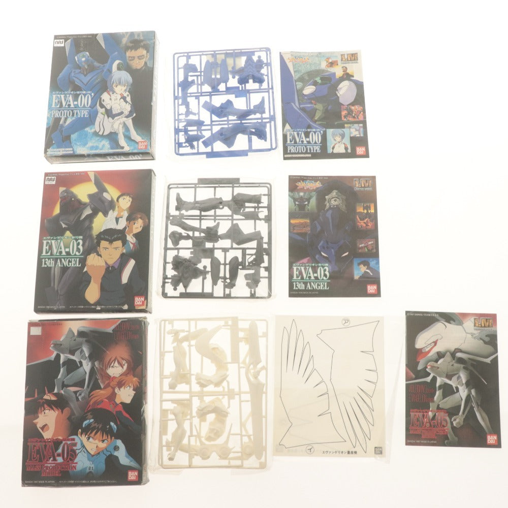 ■ 新世紀エヴァンゲリオン LM プラモデル 9点セットまとめ売り EVA-00,1,2,3,5 初号機,弐,零(改),量産機/サキエル ゼルエル/未組立未開封