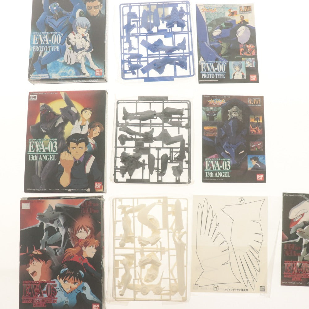 ■ 新世紀エヴァンゲリオン LM プラモデル 9点セットまとめ売り EVA-00,1,2,3,5 初号機,弐,零(改),量産機/サキエル ゼルエル/未組立未開封