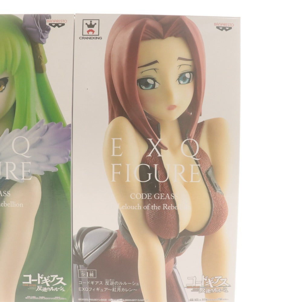 ■ コードギアス 反逆のルルーシュ EXQフィギュア 2種セット まとめ売り C.C. / 紅月カレン プライズ バンプレスト 未開封 未使用