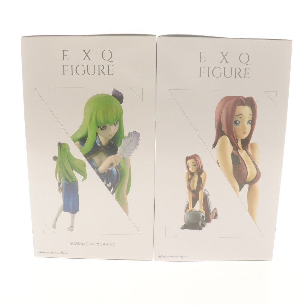 ■ コードギアス 反逆のルルーシュ EXQフィギュア 2種セット まとめ売り C.C. / 紅月カレン プライズ バンプレスト 未開封 未使用