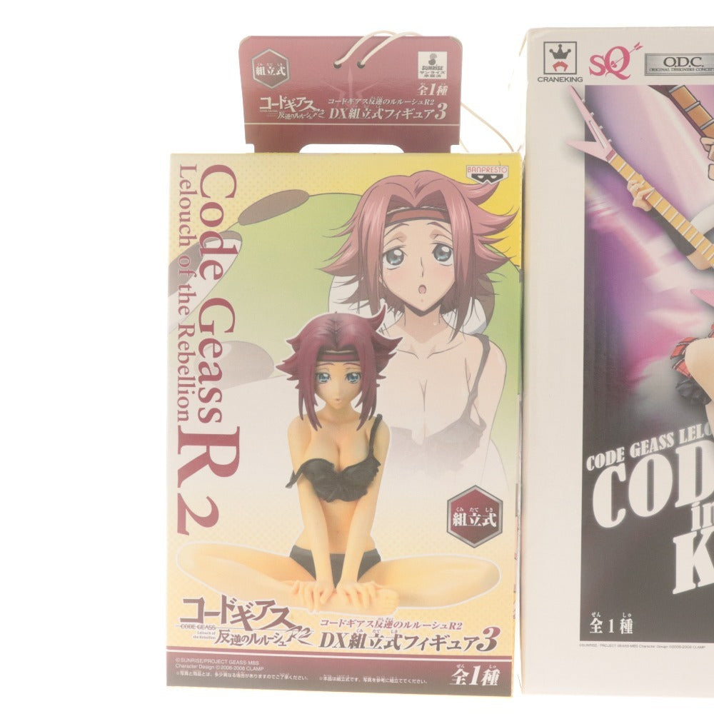 ■ コードギアス 反逆のルルーシュR2 紅月カレン フィギュア 2点セット まとめ売り DX組立式3 / CODE BLACK in ASHFORD 未開封 未使用