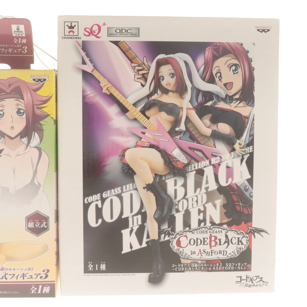 ■ コードギアス 反逆のルルーシュR2 紅月カレン フィギュア 2点セット まとめ売り DX組立式3 / CODE BLACK in ASHFORD 未開封 未使用