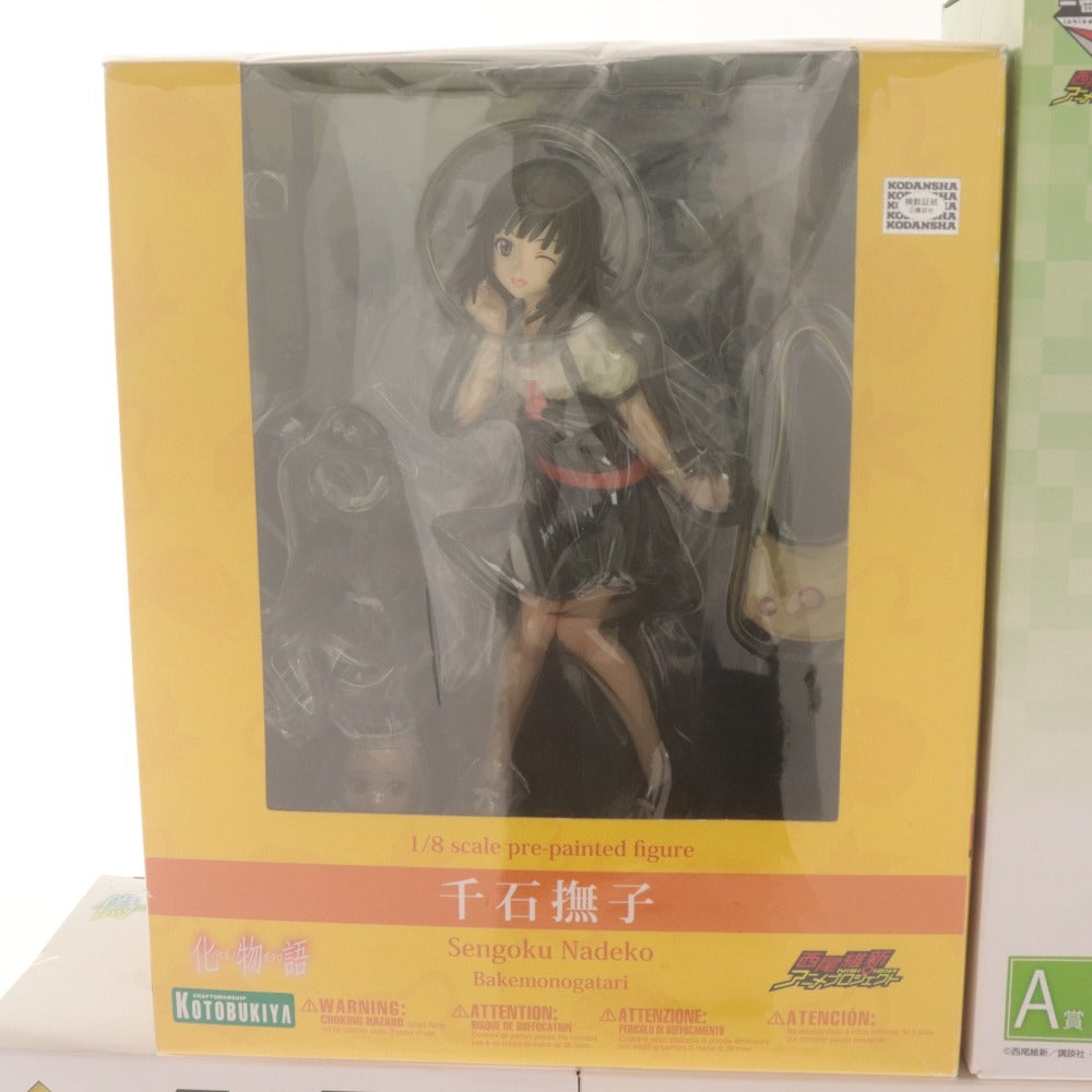 ■ 物語シリーズ 化/偽 フィギュア 5点セット まとめ売り 一番くじプレミアム A,B,C賞 阿良々木月火,火鱗,千石撫子,忍野忍 / 1/8 未開封
