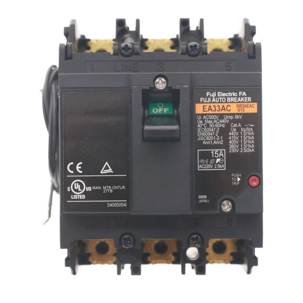 ■ 富士電機 オートブレーカー EA33AC EA53AC 3P 15A 漏電遮断器 EG33FC 3P 15A 4点セット まとめ売り 箱 付属品付き
