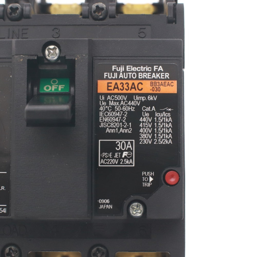 ■ 富士電機 オートブレーカー EA33AC 3P 30A 3点セット まとめ売り 過電流 配線保護 スイッチ 箱 付属品付き