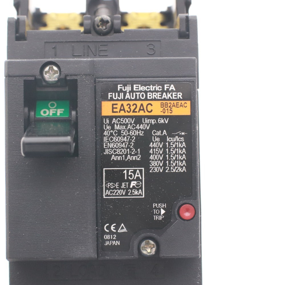 ■ 富士電機 オートブレーカー EA32AC 2P 15A 4個セット まとめ売り 配線保護 配線用遮断器 過電流 箱 付属品付き