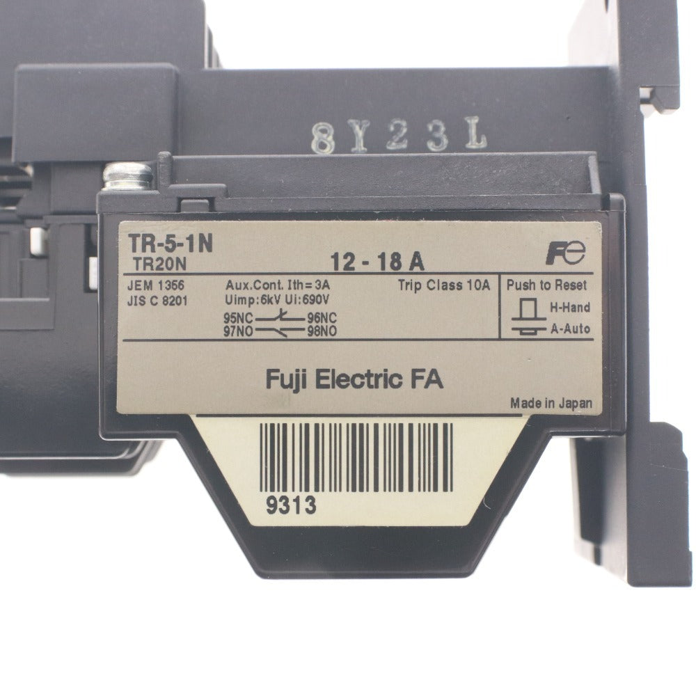 ■ 富士電機 ブレーカー TR-5-1N 12-18A 3個セット まとめ売り 電磁開閉器用 標準型サーマルリレー 保護継電器