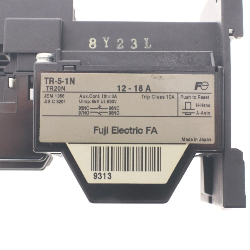 ■ 富士電機 ブレーカー TR-5-1N 12-18A 3個セット まとめ売り 電磁開閉器用 標準型サーマルリレー 保護継電器