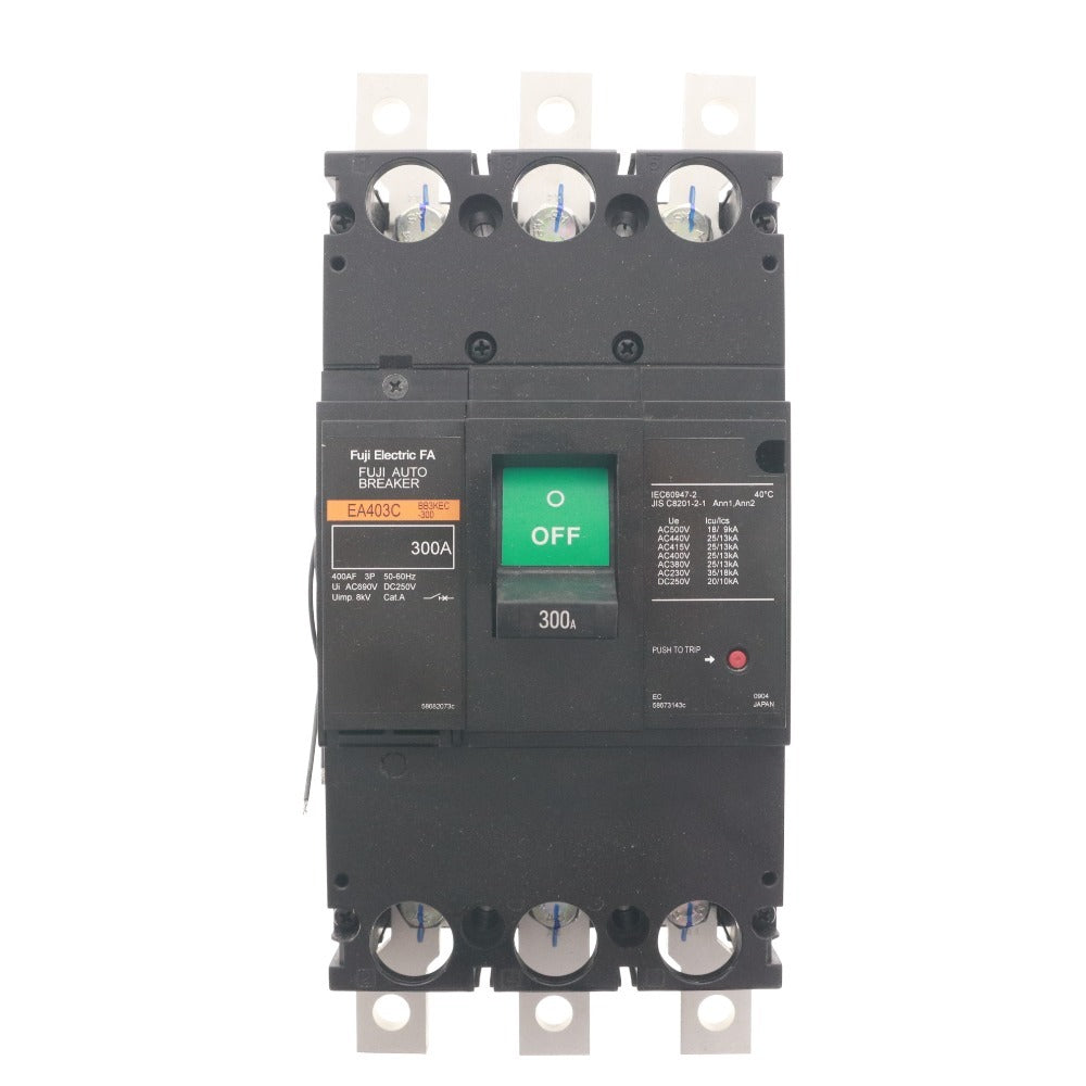 ■ 富士電機 ブレーカー EA403C 3P 300A 汎用配線遮断器 大型機器 過電流 短絡保護 箱 付属品付き