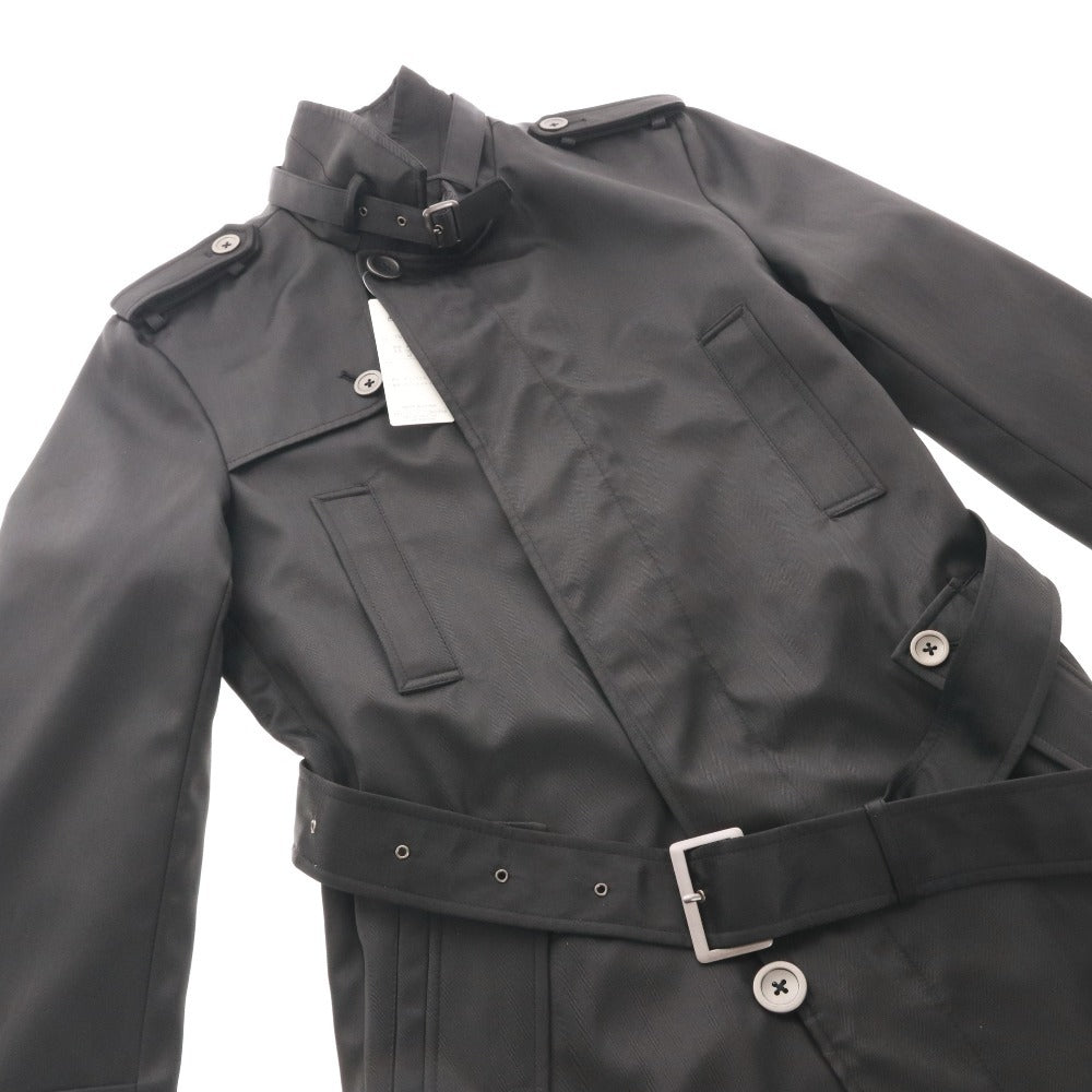 ■ Sortisso ソルティッソ トレンチコート 長袖 707409 アウター メンズ M ブラック タグ付き 未使用