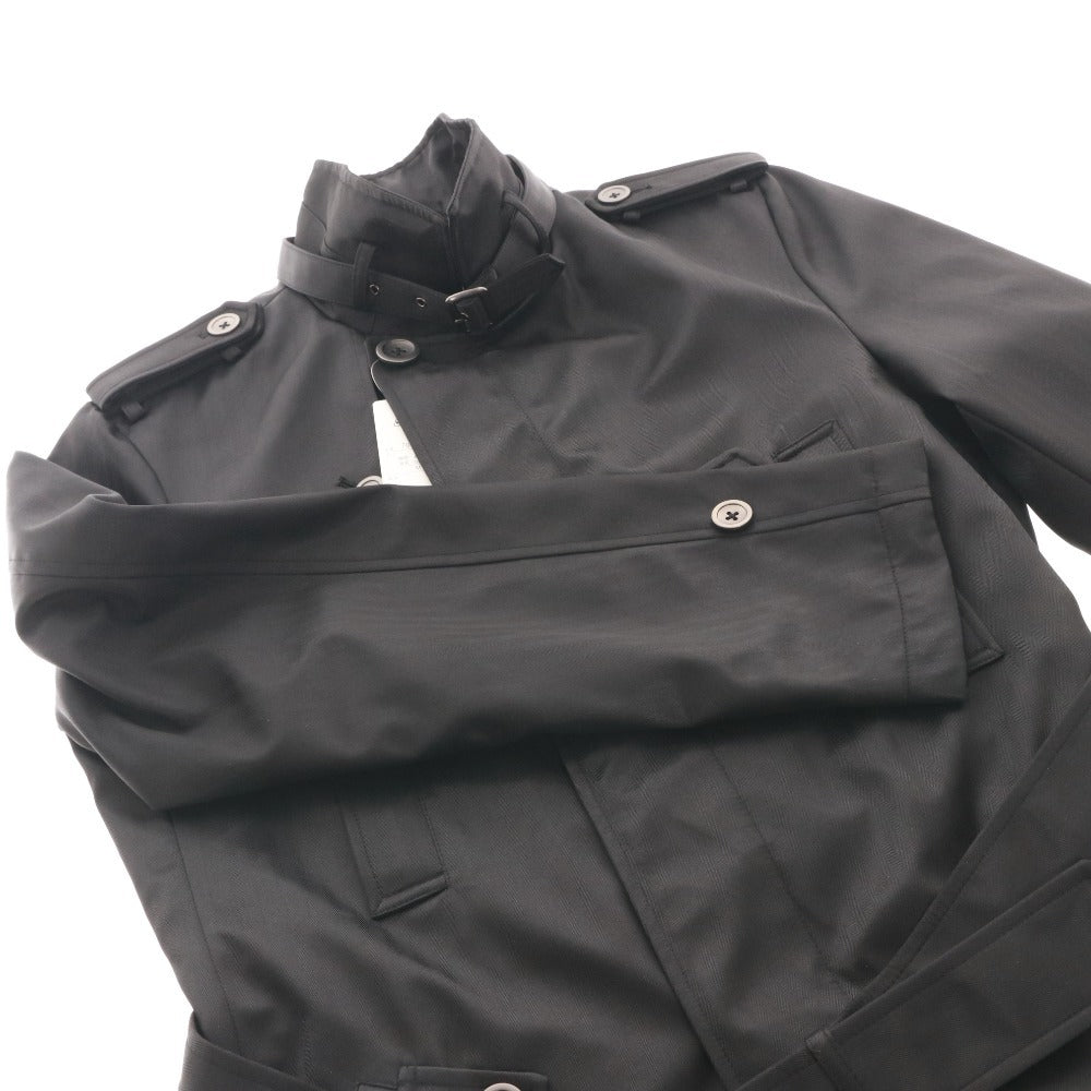 ■ Sortisso ソルティッソ トレンチコート 長袖 707409 アウター メンズ M ブラック タグ付き 未使用