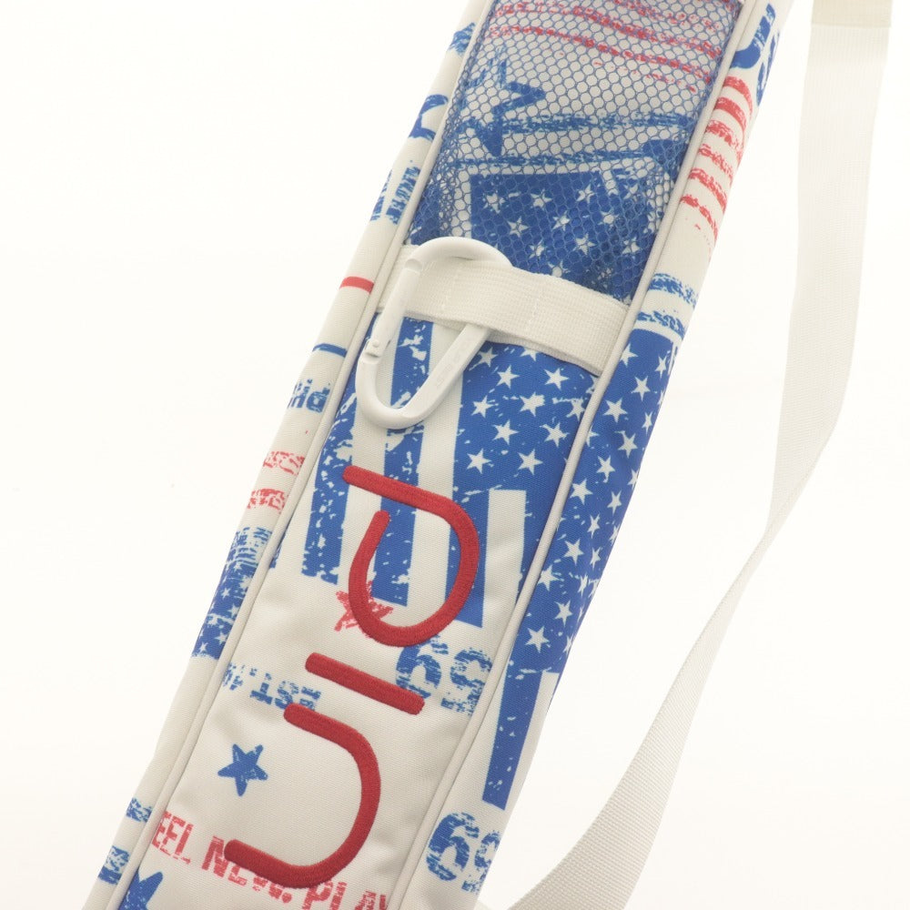 ■ PING ピン ゴルフバッグ GB-A2311 アメリカンフラッグ スタンドクラブケース 2023年モデル 2分割 80cm 1kg マルチカラー ホワイト 等