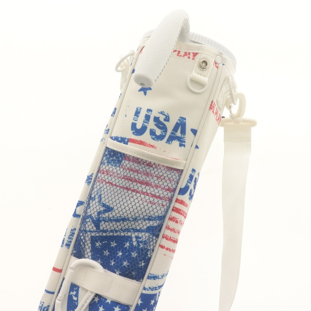 ■ PING ピン ゴルフバッグ GB-A2311 アメリカンフラッグ スタンドクラブケース 2023年モデル 2分割 80cm 1kg マルチカラー ホワイト 等