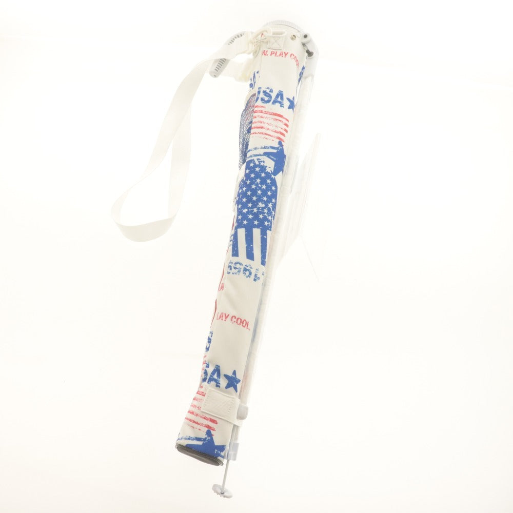 ■ PING ピン ゴルフバッグ GB-A2311 アメリカンフラッグ スタンドクラブケース 2023年モデル 2分割 80cm 1kg マルチカラー ホワイト 等