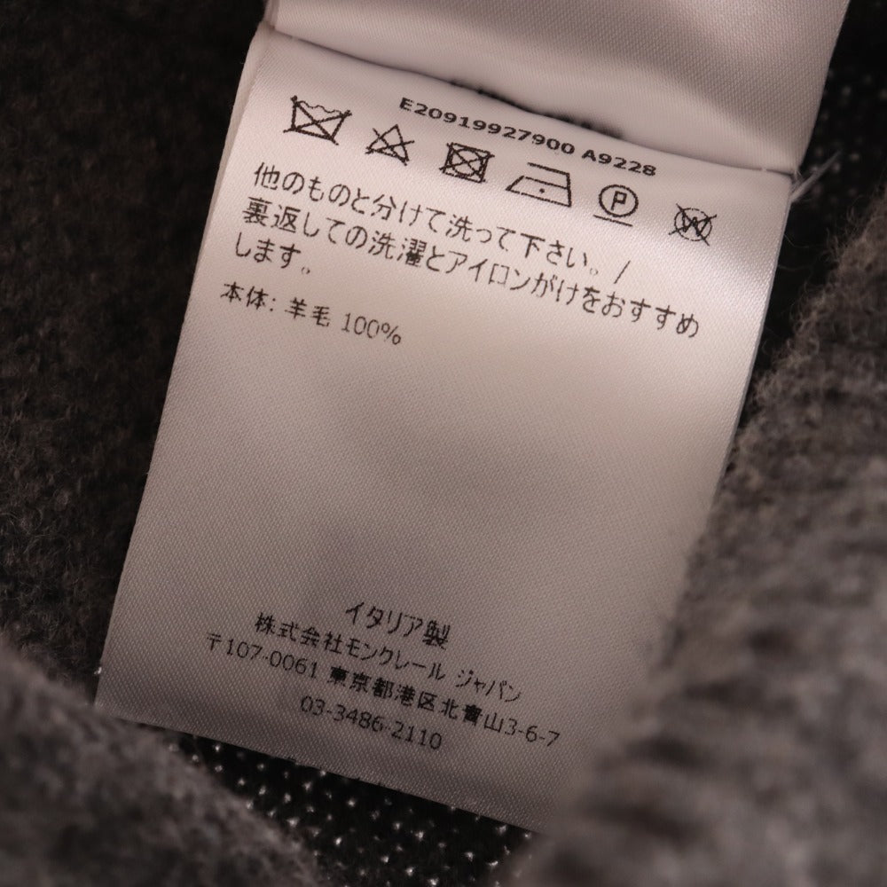 ■ モンクレール ニット帽 BERRETTO ニットキャップ 帽子 メンズ レディース グレー