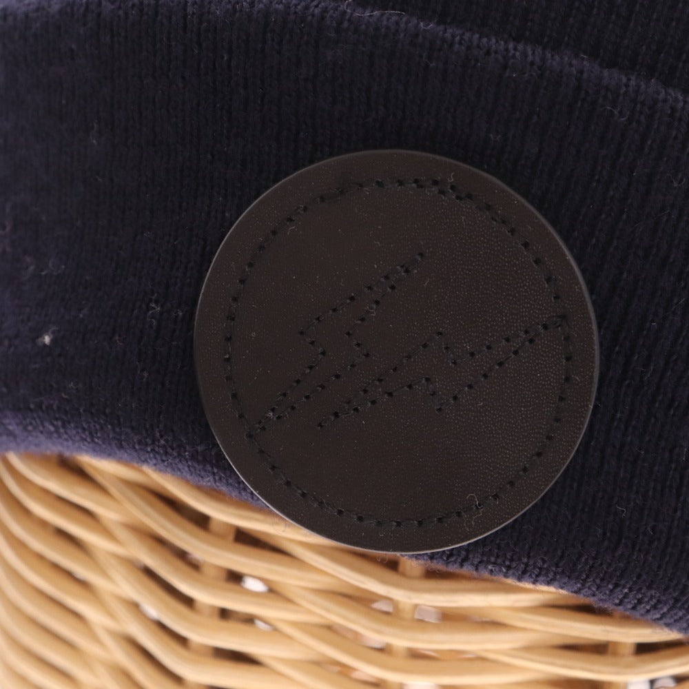 ■ Moncler knit hat fragment knit cap beanie hat men's navy