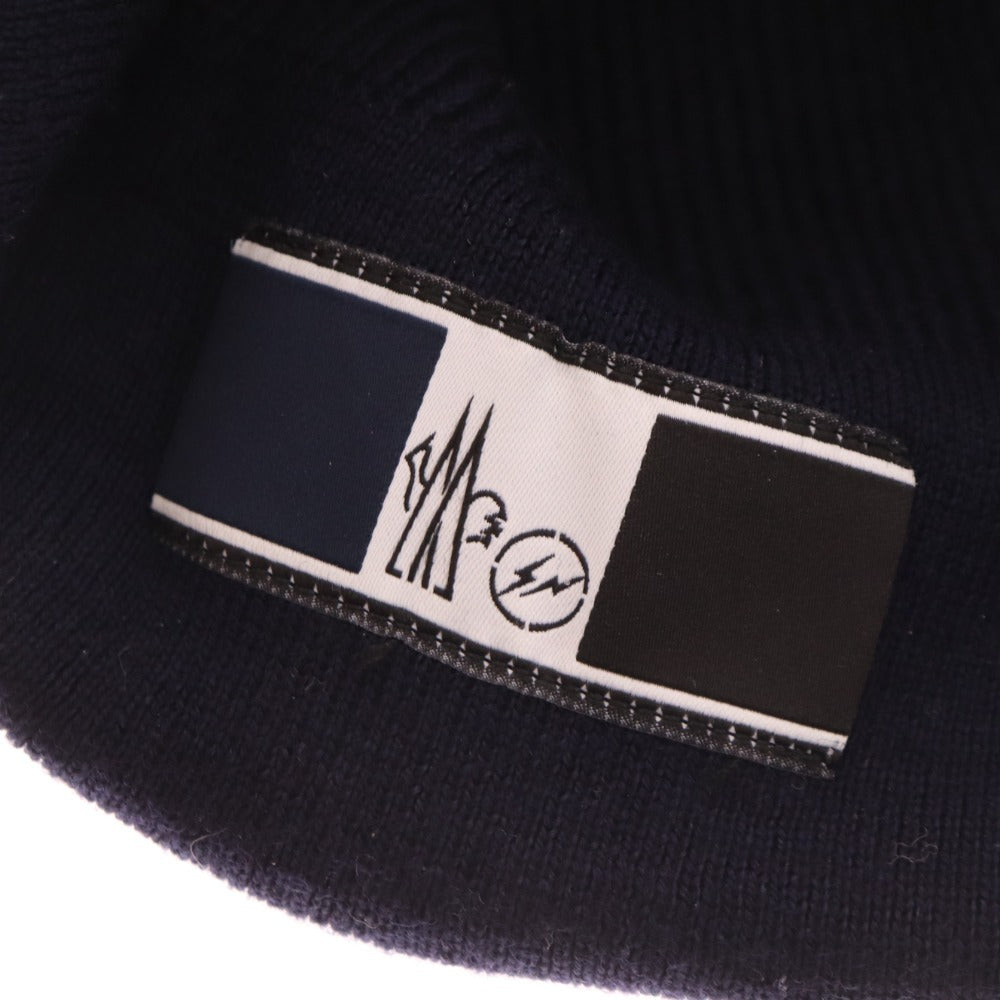 ■ Moncler knit hat fragment knit cap beanie hat men's navy