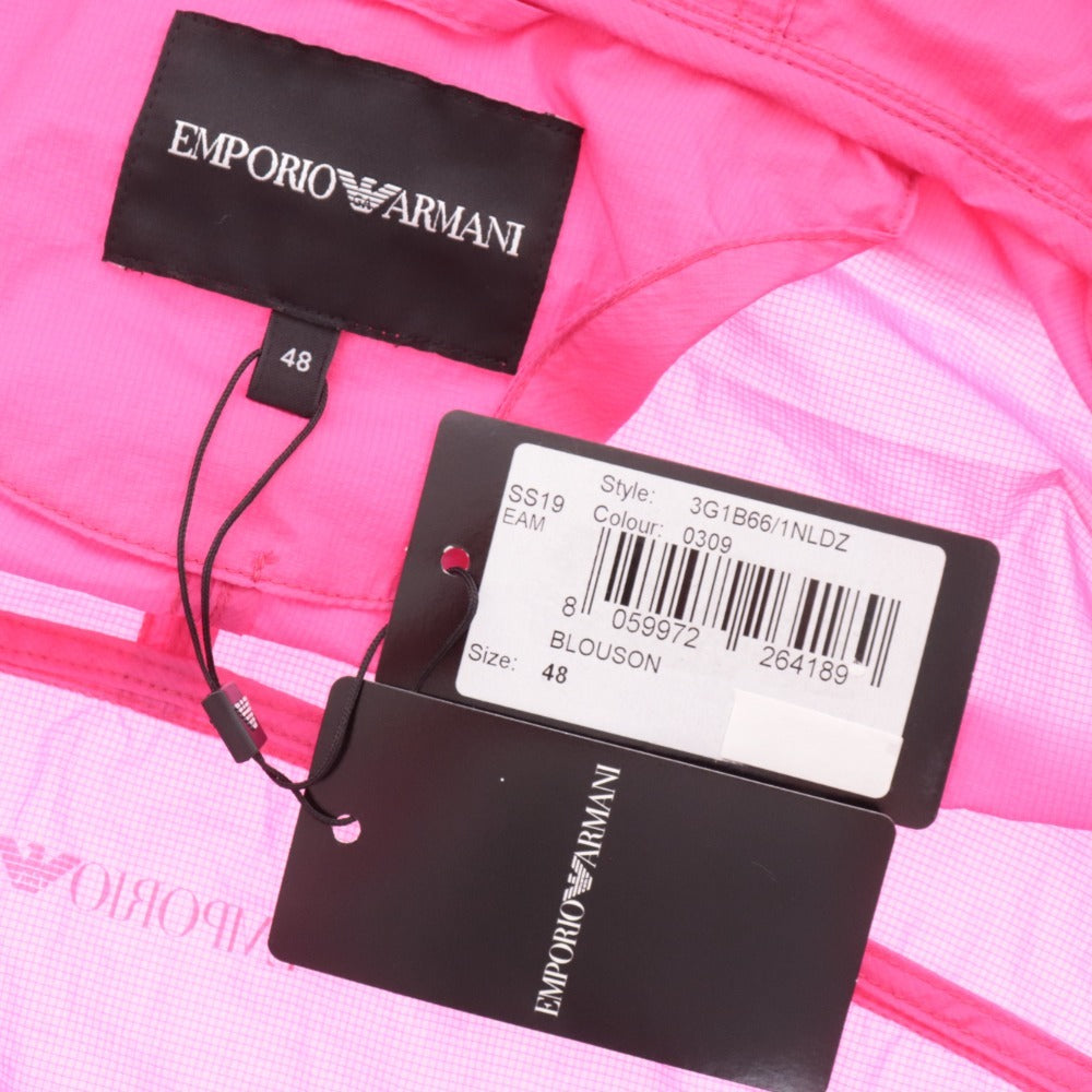 ■ Emporio Armani Blouson Jacket Jumper Outerwear Nylon Women's 48 Pink Tag attached Unused