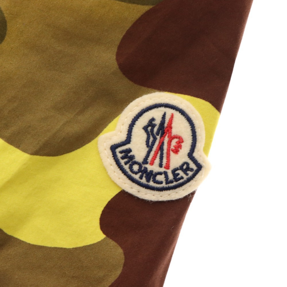 ■ Moncler CAMICIA shirt, short sleeves, top, camouflage, camouflage, all-over pattern, men's, M, khaki, yellow