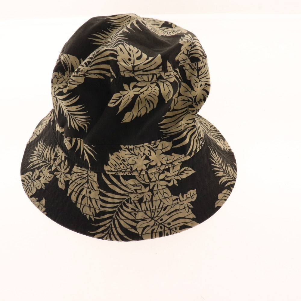 ■ Moncler bucket hat, botanical, men's, women's, L, black