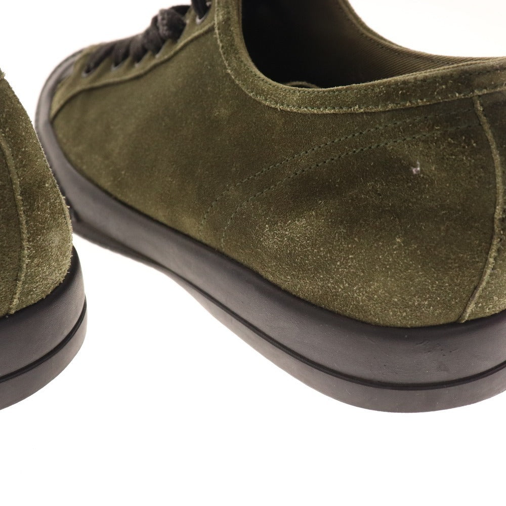 ■ Prada low-cut sneakers, shoes, suede, rubber, men's, khaki