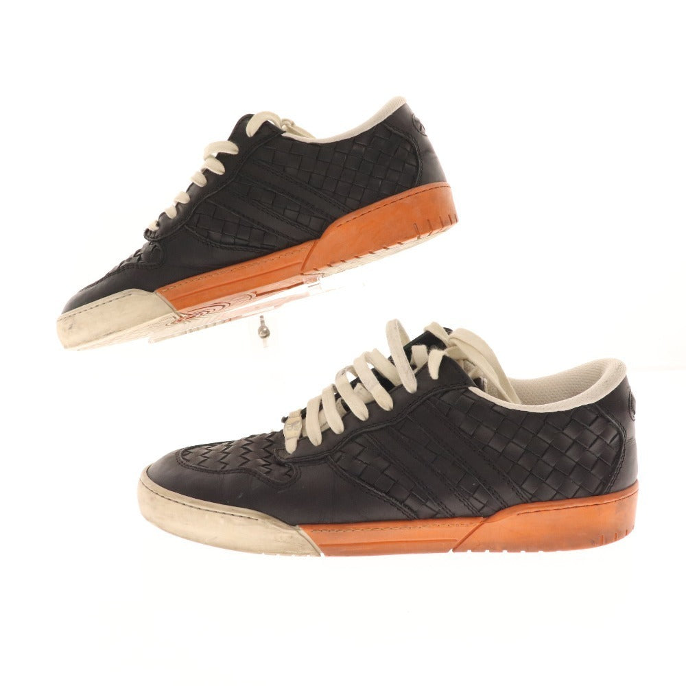 ■ Bottega Veneta sneakers, Intrecciato shoes, men's, black, with bag and box