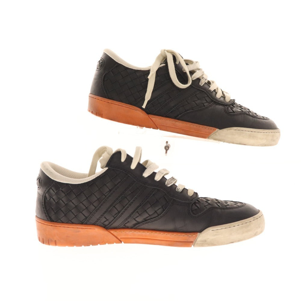 ■ Bottega Veneta sneakers, Intrecciato shoes, men's, black, with bag and box