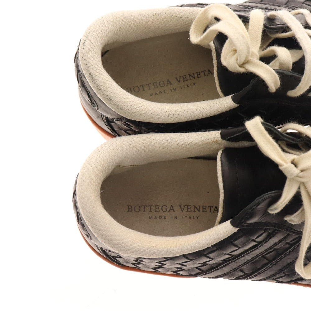 ■ Bottega Veneta sneakers, Intrecciato shoes, men's, black, with bag and box