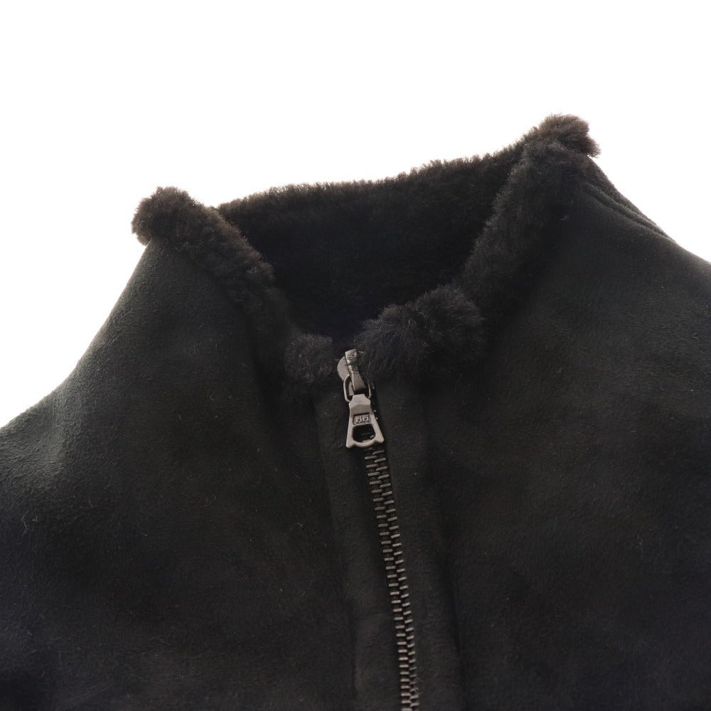 ■ ルッフォ ブルゾン ジャケット ジップアップ レザージャケット アウター メンズ 42 ブラック